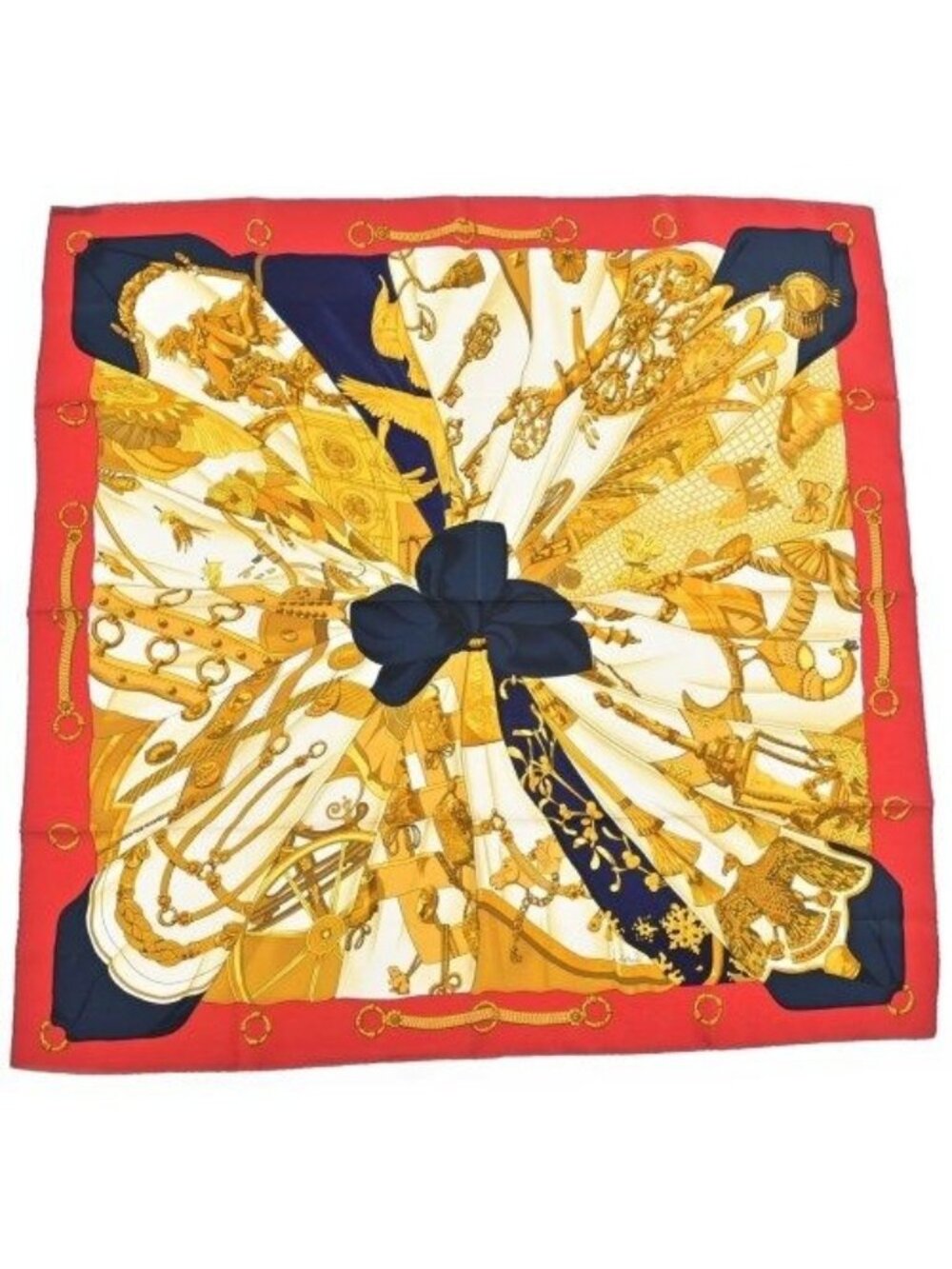 Hermes Bandana Scarf Red